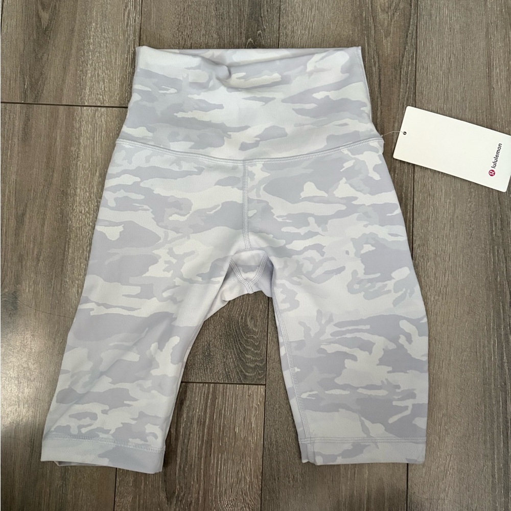 Lululemon Athletica Gray and White Athletic Shorts